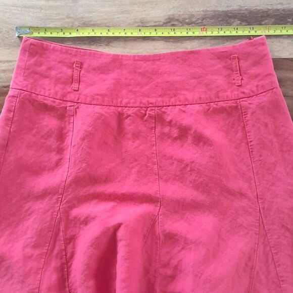 Vtg. East 54th Linen blend Pleated Skirt - Picture 9 of 15